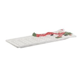 CERAMIC RELIEF PLATE ‘SNOWMAN’