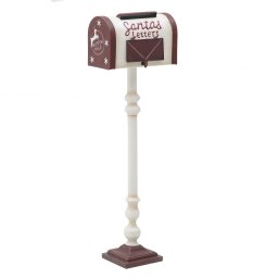 METALLIC XMAS DECO MAILBOX