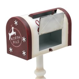 METALLIC XMAS DECO MAILBOX