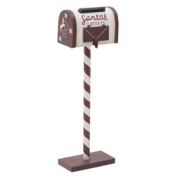 METALLIC XMAS DECO MAILBOX