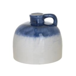 CERAMIC VASE BLUE WHITE