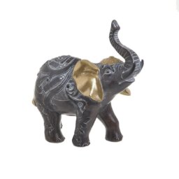 POLYRESIN ELEPHANT BLACK/GOLD