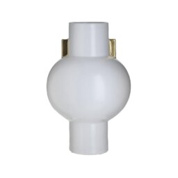 CERAMIC VASE WHITE/GOLD