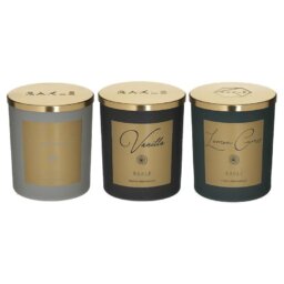SCENTED PARAFFINE CANDLE ON GLASS JAR 140GR