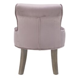 WOODEN/FABRIC CHAIR PINK