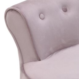WOODEN/FABRIC CHAIR PINK