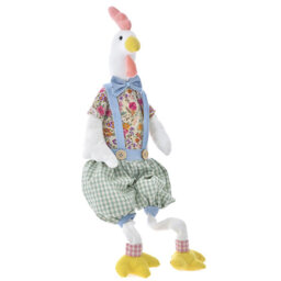 EASTER DECO FABRIC CHICKEN